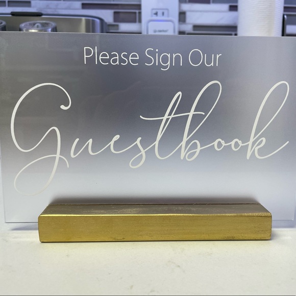 Guestbook table sign for wedding - Picture 2 of 2
